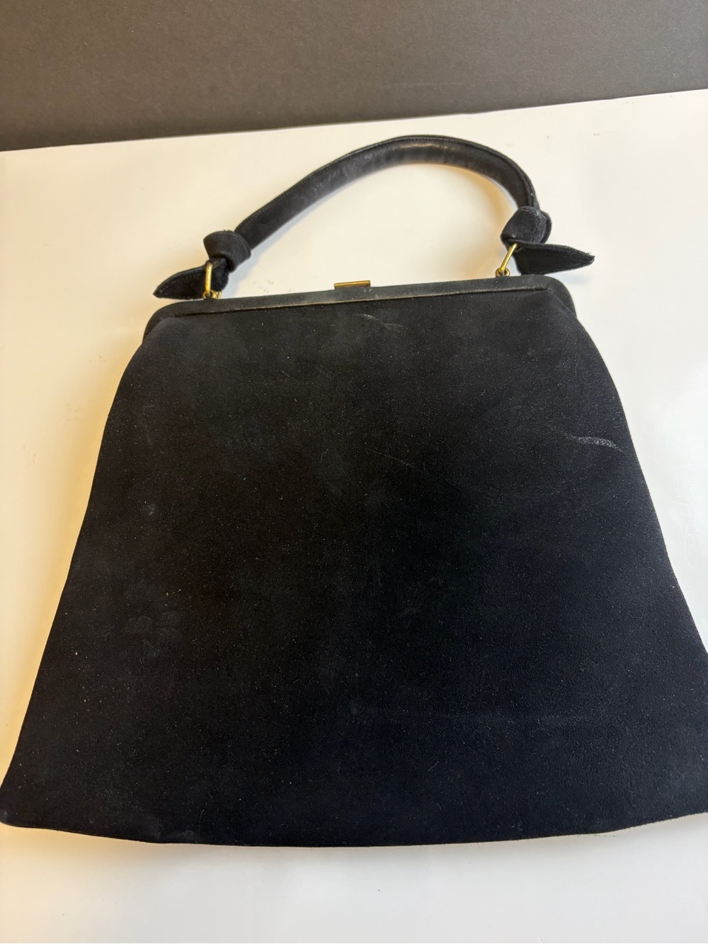 Vintage Black Velvet Purse